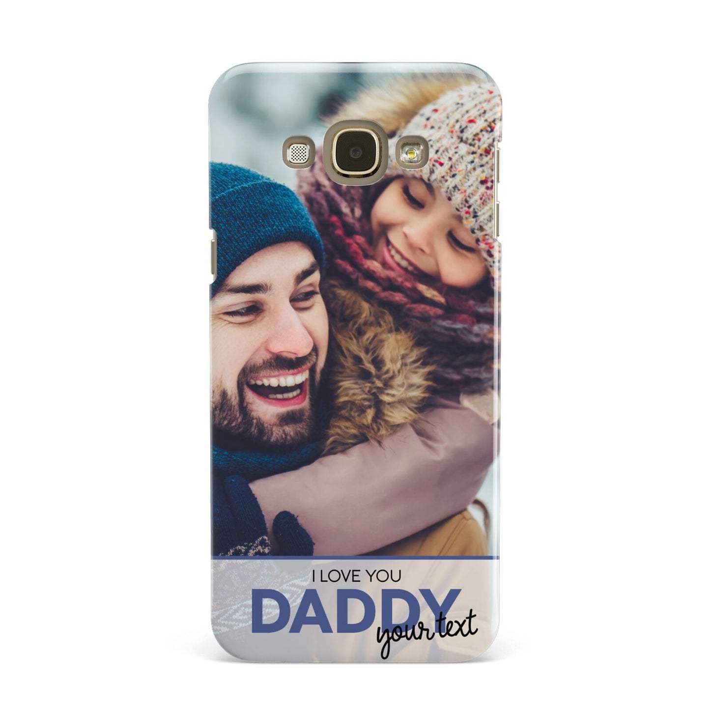 I Love You Daddy Personalised Photo Upload and Name Samsung Galaxy A8 Case
