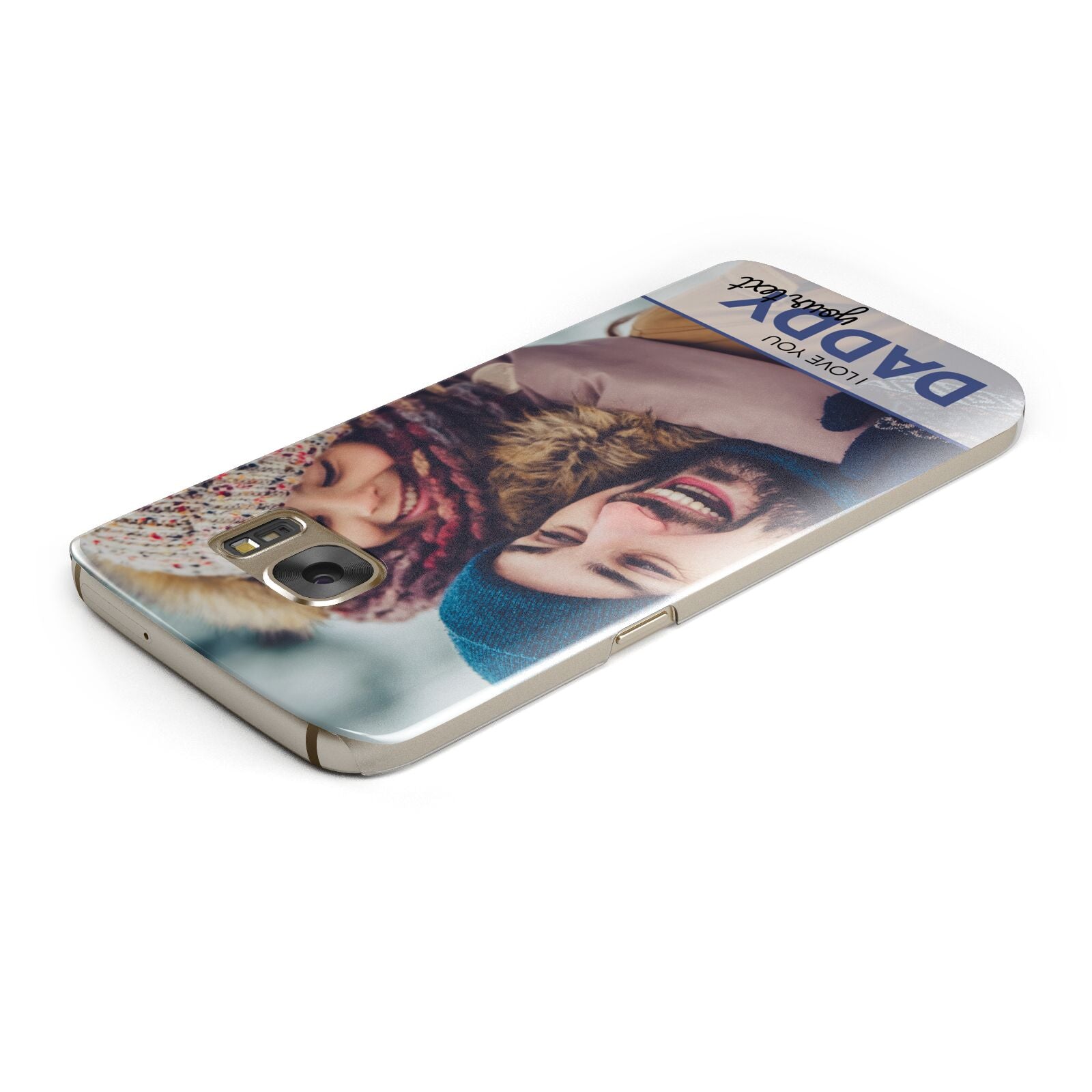I Love You Daddy Personalised Photo Upload and Name Samsung Galaxy Case Top Cutout