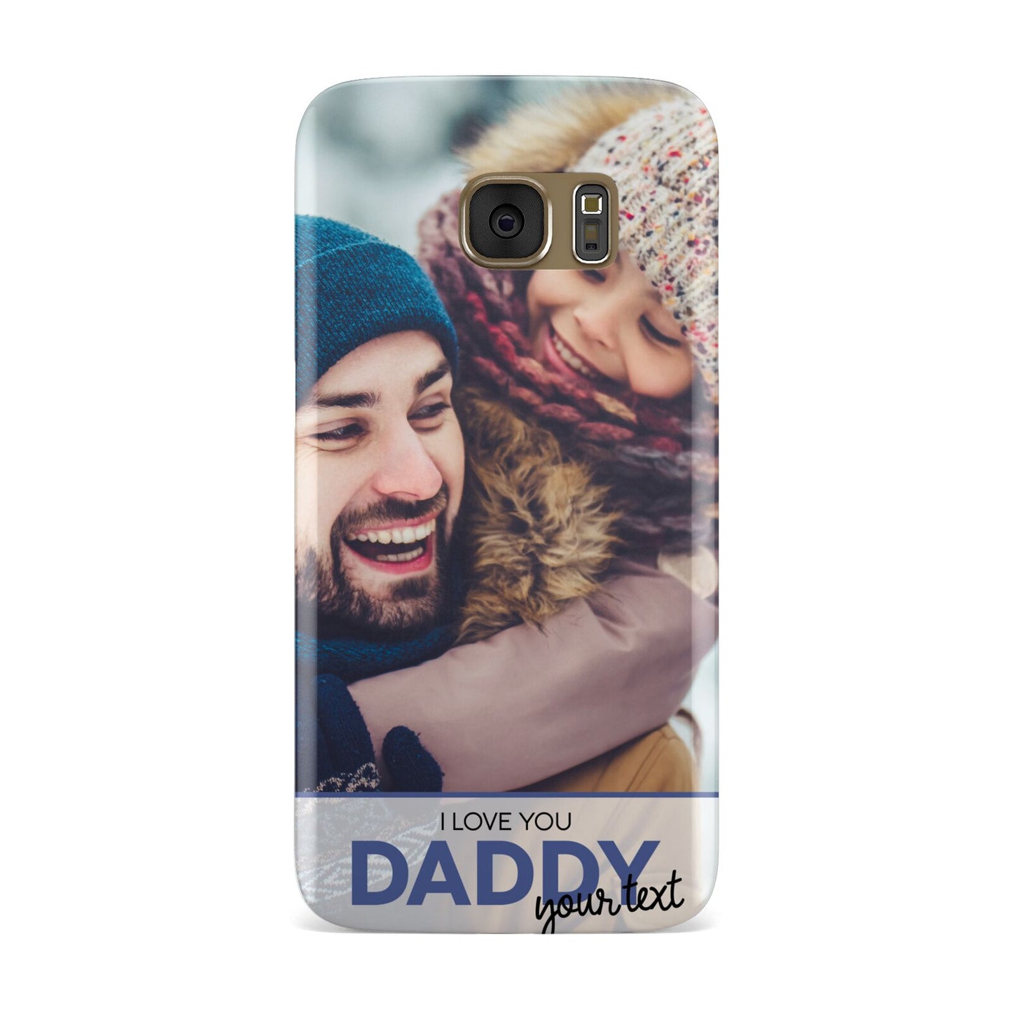 I Love You Daddy Personalised Photo Upload and Name Samsung Galaxy Case