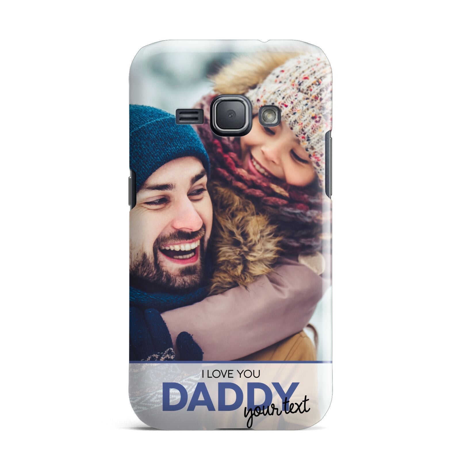 I Love You Daddy Personalised Photo Upload and Name Samsung Galaxy J1 2016 Case