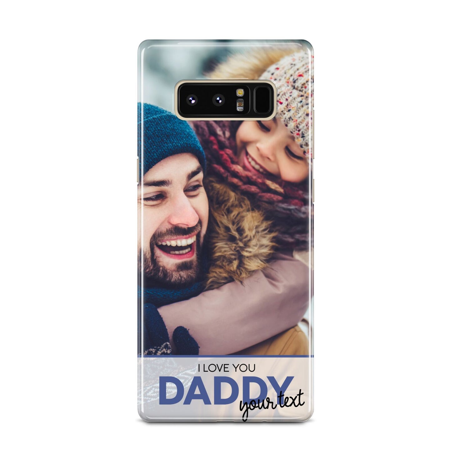 I Love You Daddy Personalised Photo Upload and Name Samsung Galaxy Note 8 Case