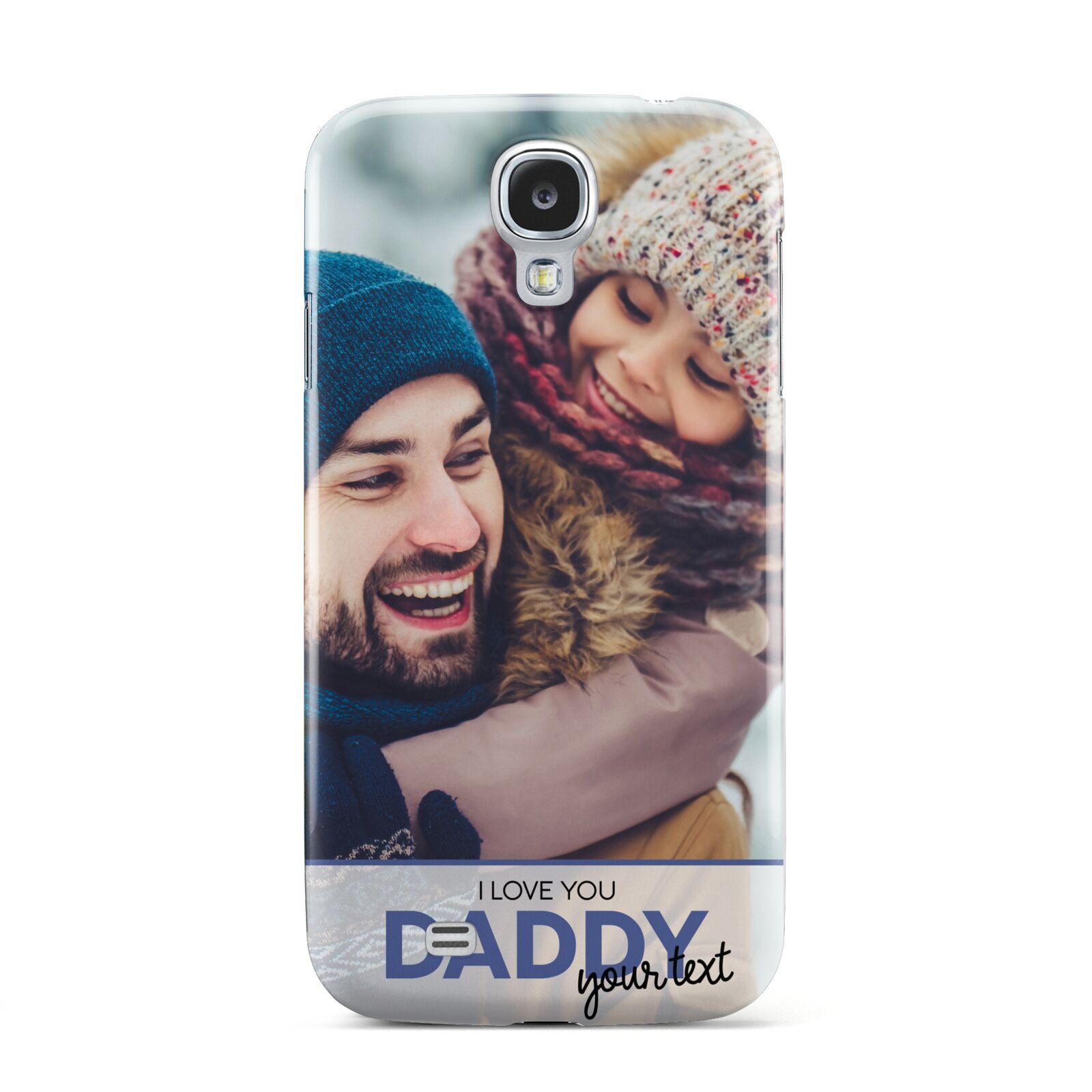 I Love You Daddy Personalised Photo Upload and Name Samsung Galaxy S4 Case