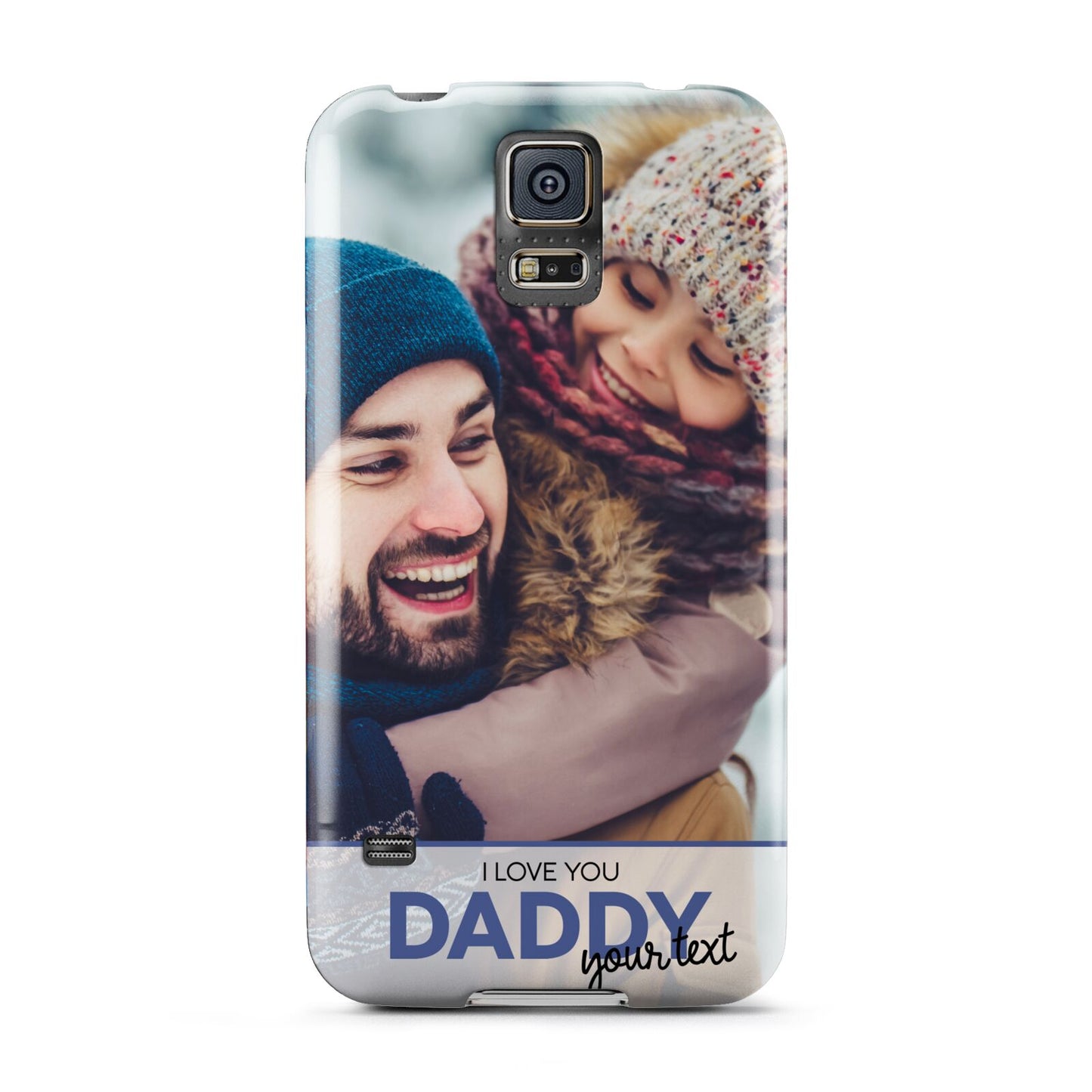 I Love You Daddy Personalised Photo Upload and Name Samsung Galaxy S5 Case