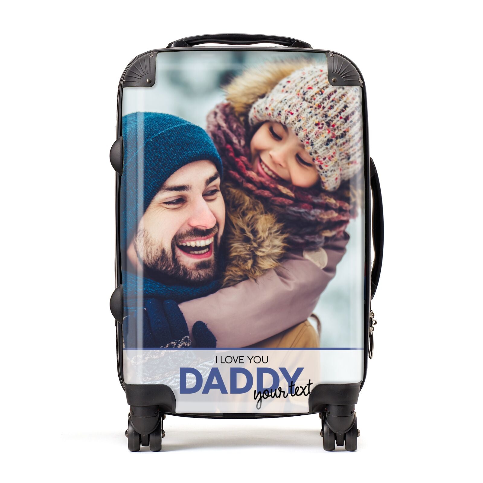 I Love You Daddy Personalised Photo Upload and Name Suitcase