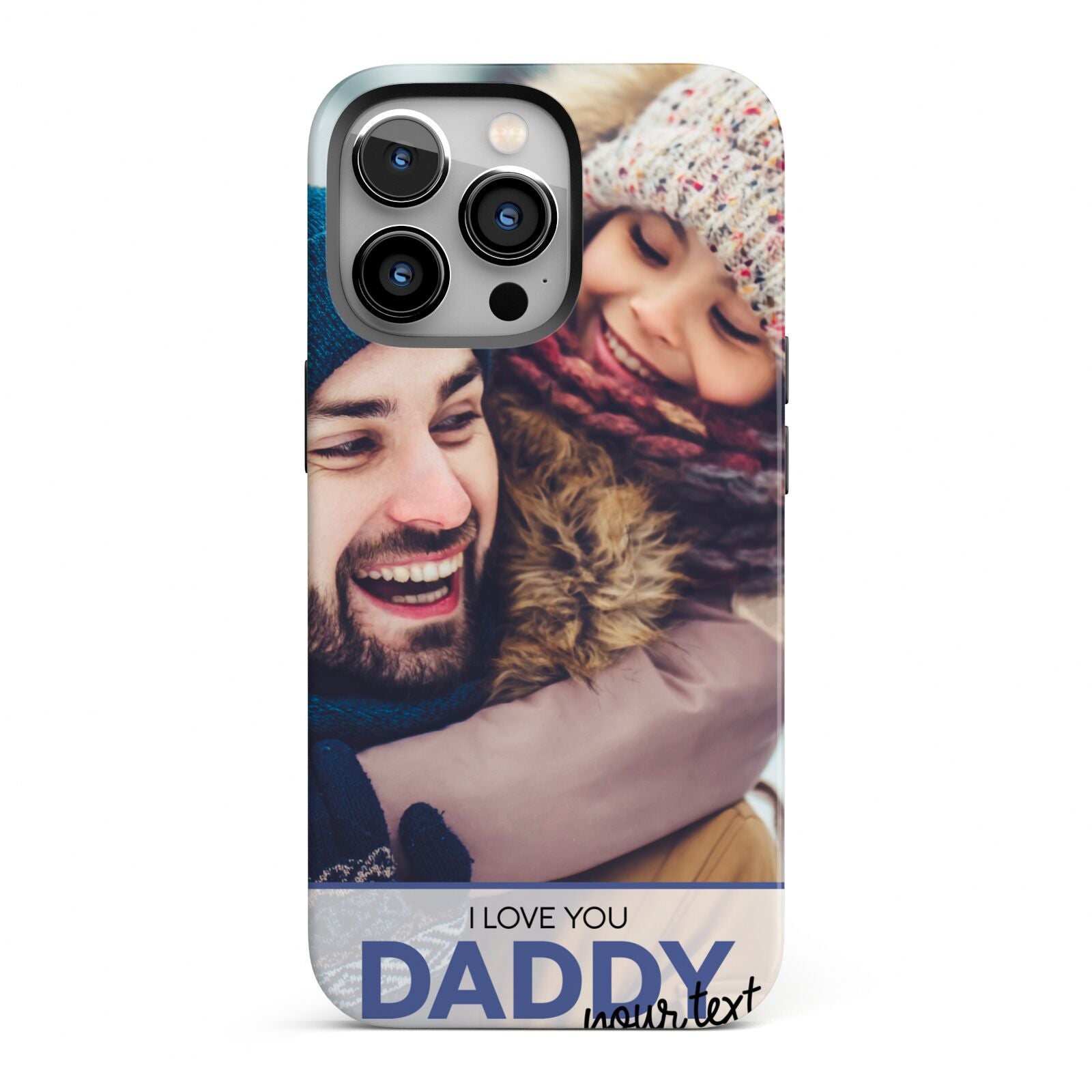 I Love You Daddy Personalised Photo Upload and Name iPhone 13 Pro Full Wrap 3D Tough Case