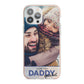 I Love You Daddy Personalised Photo Upload and Name iPhone 13 Pro Max TPU Impact Case with Pink Edges