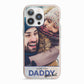 I Love You Daddy Personalised Photo Upload and Name iPhone 13 Pro TPU Impact Case with Pink Edges