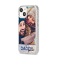 I Love You Daddy Personalised Photo Upload and Name iPhone 14 Clear Tough Case Starlight Angled Image