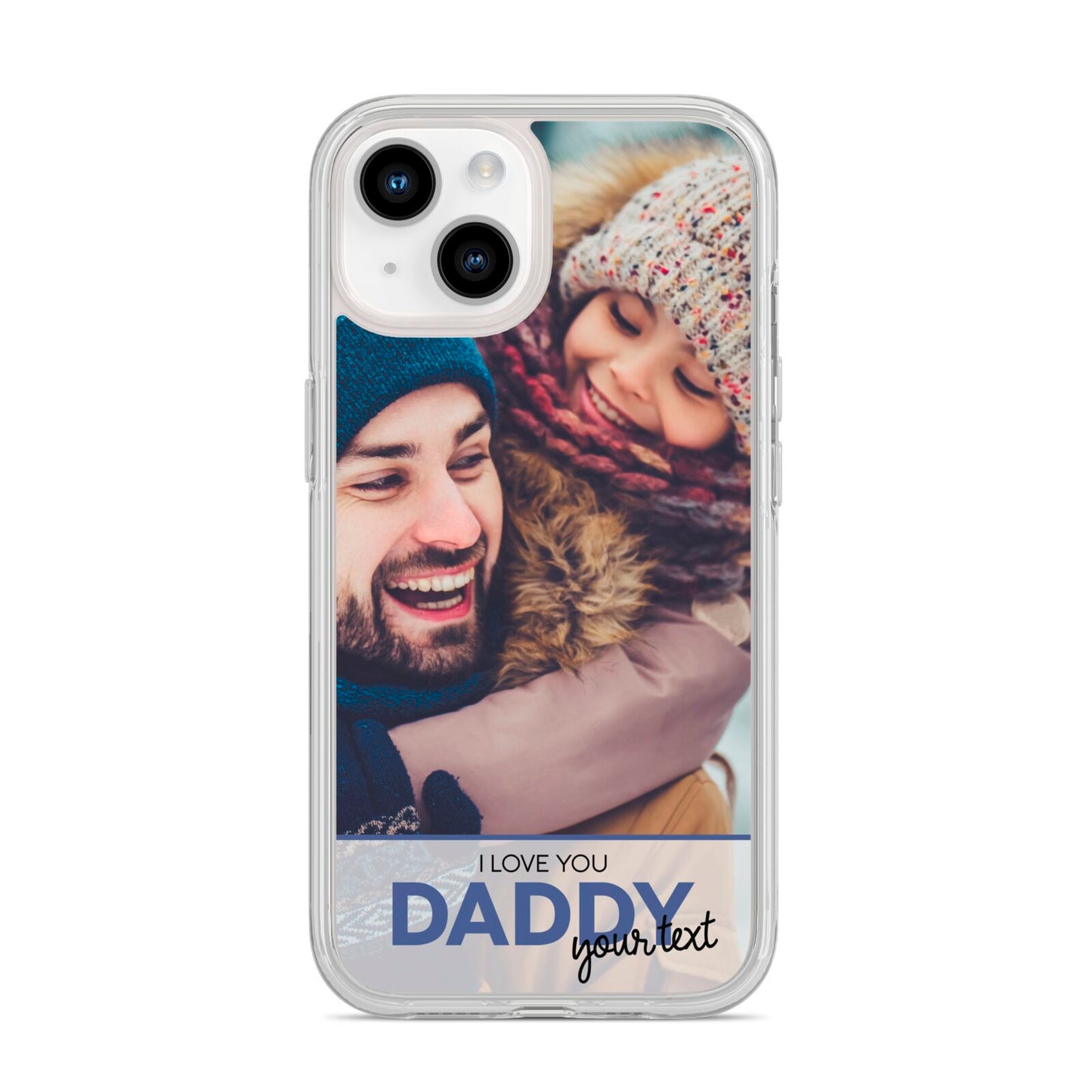 I Love You Daddy Personalised Photo Upload and Name iPhone 14 Clear Tough Case Starlight