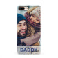 I Love You Daddy Personalised Photo Upload and Name iPhone 8 Plus 3D Snap Case on Gold Phone