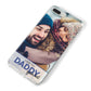 I Love You Daddy Personalised Photo Upload and Name iPhone 8 Plus Bumper Case on Silver iPhone Alternative Image