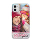 I Love You Mummy Personalised Photo Upload with Text Apple iPhone 11 in White with Bumper Case