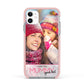 I Love You Mummy Personalised Photo Upload with Text Apple iPhone 11 in White with Pink Impact Case