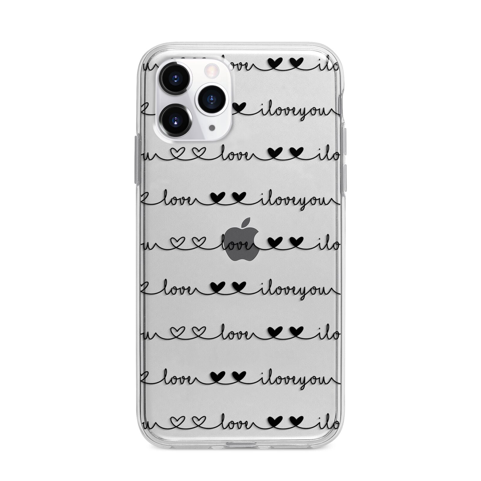 I Love You Repeat Apple iPhone 11 Pro Max in Silver with Bumper Case