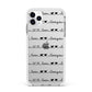 I Love You Repeat Apple iPhone 11 Pro Max in Silver with White Impact Case