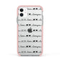 I Love You Repeat Apple iPhone 11 in White with Pink Impact Case