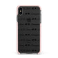 I Love You Repeat Apple iPhone Xs Max Impact Case Pink Edge on Black Phone