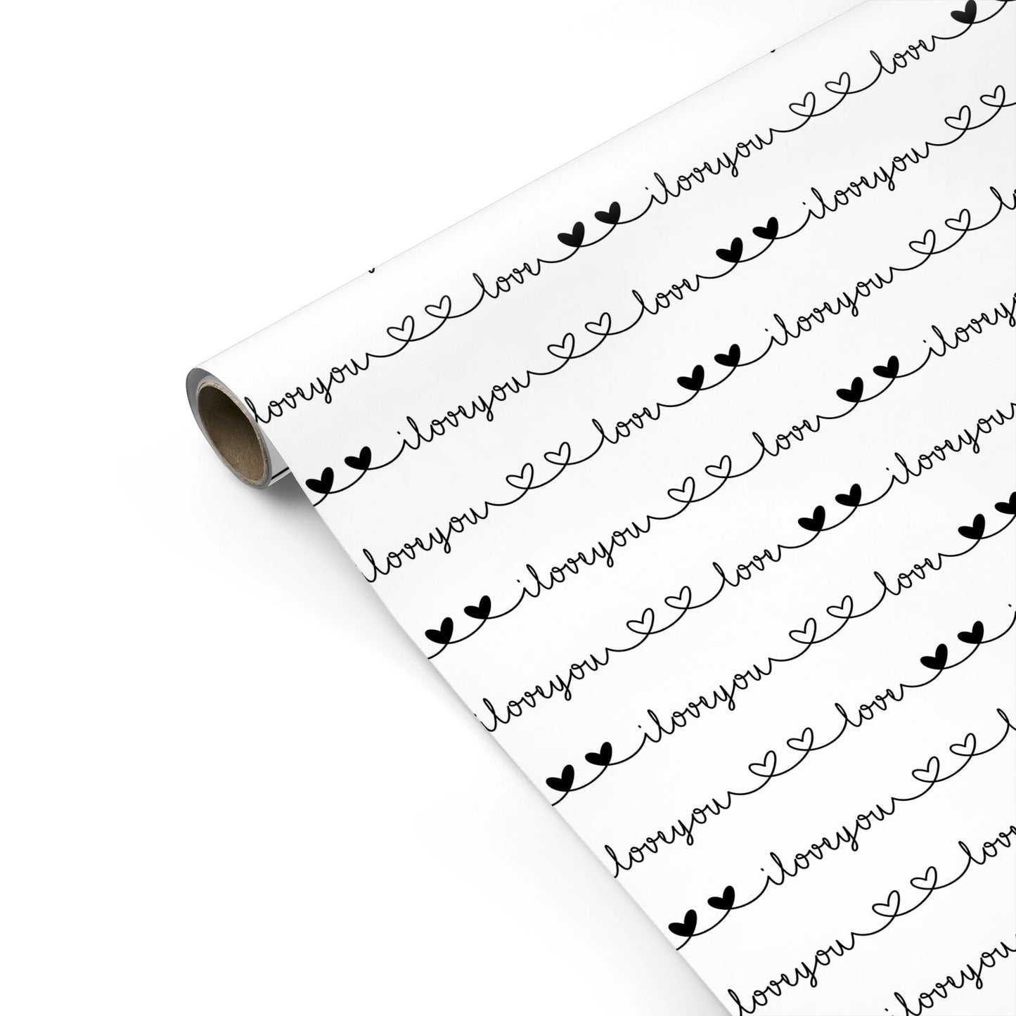 I Love You Repeat Personalised Gift Wrap