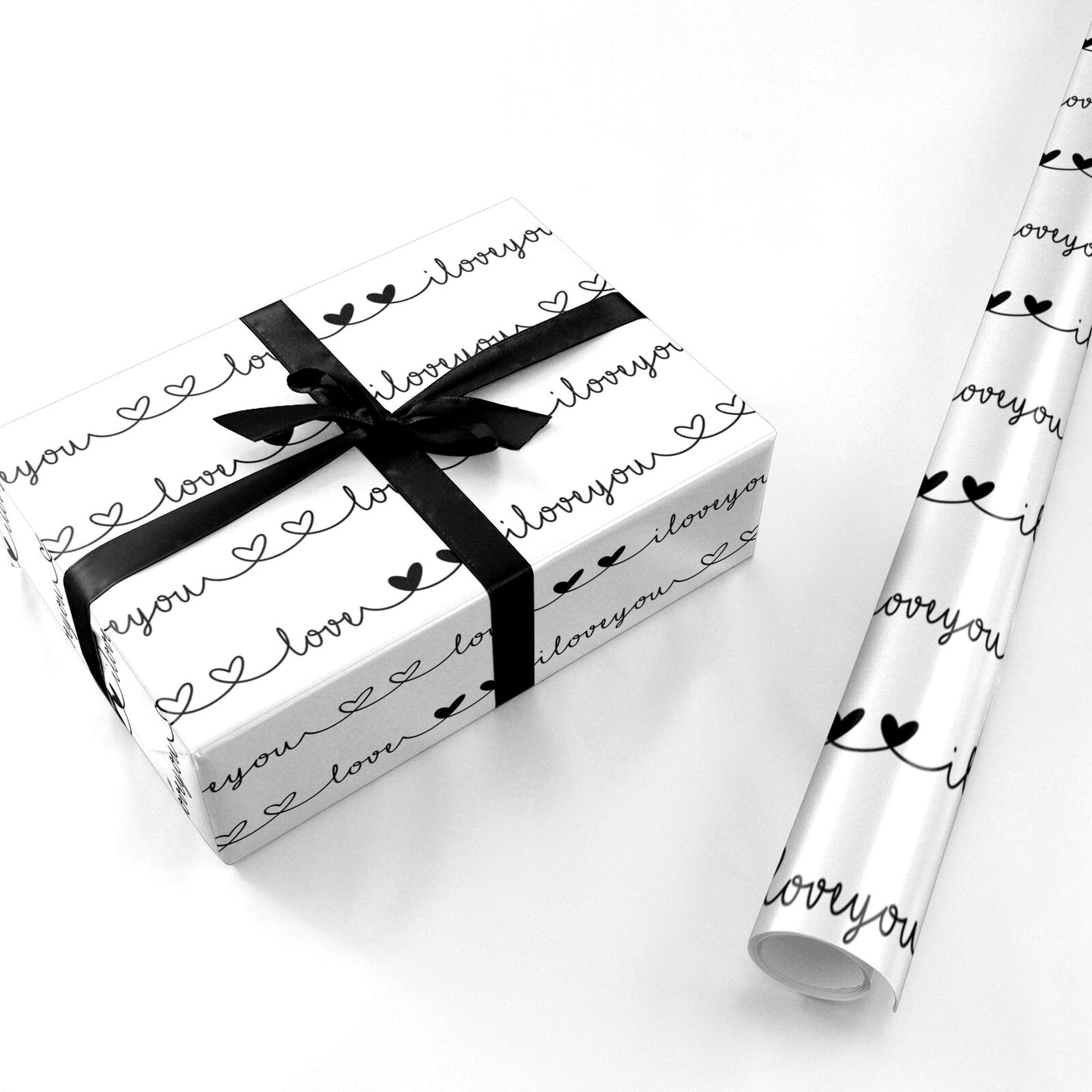 I Love You Repeat Personalised Wrapping Paper