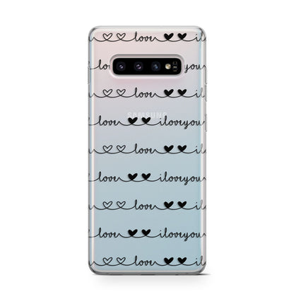 I Love You Repeat Samsung Galaxy S10 Case