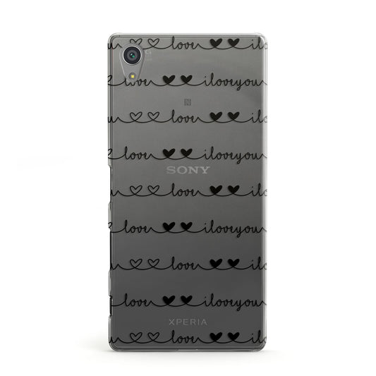 I Love You Repeat Sony Xperia Case