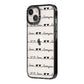 I Love You Repeat iPhone 14 Black Impact Case Side Angle on Silver phone