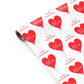 I Love You Valentine s Balloon Personalised Gift Wrap