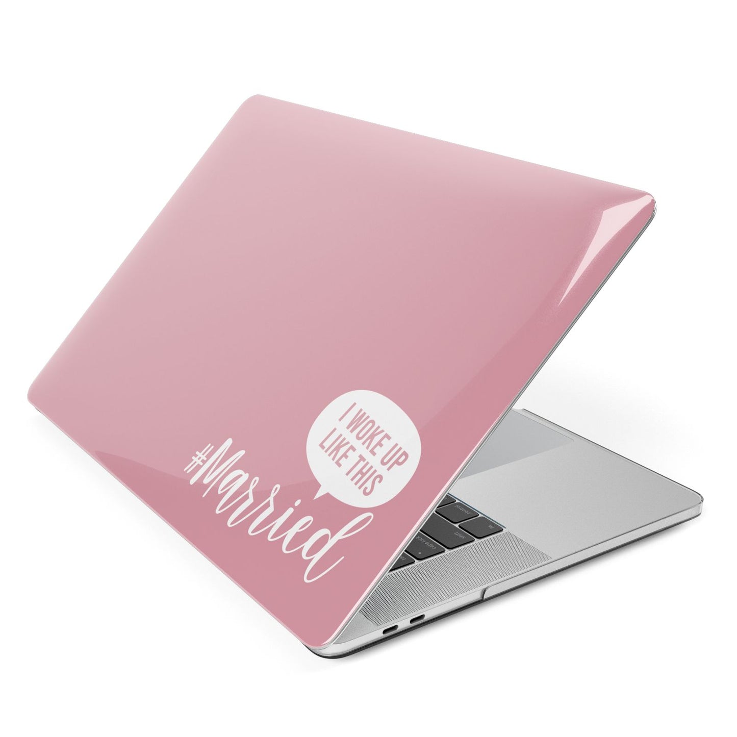 I Woke Up Like This Married Apple MacBook Case Side View