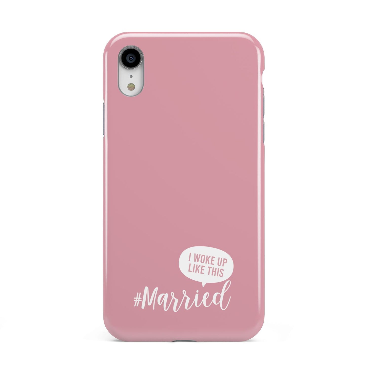 I Woke Up Like This Married Apple iPhone XR White 3D Tough Case