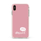 I Woke Up Like This Married Apple iPhone Xs Max Impact Case Pink Edge on Gold Phone