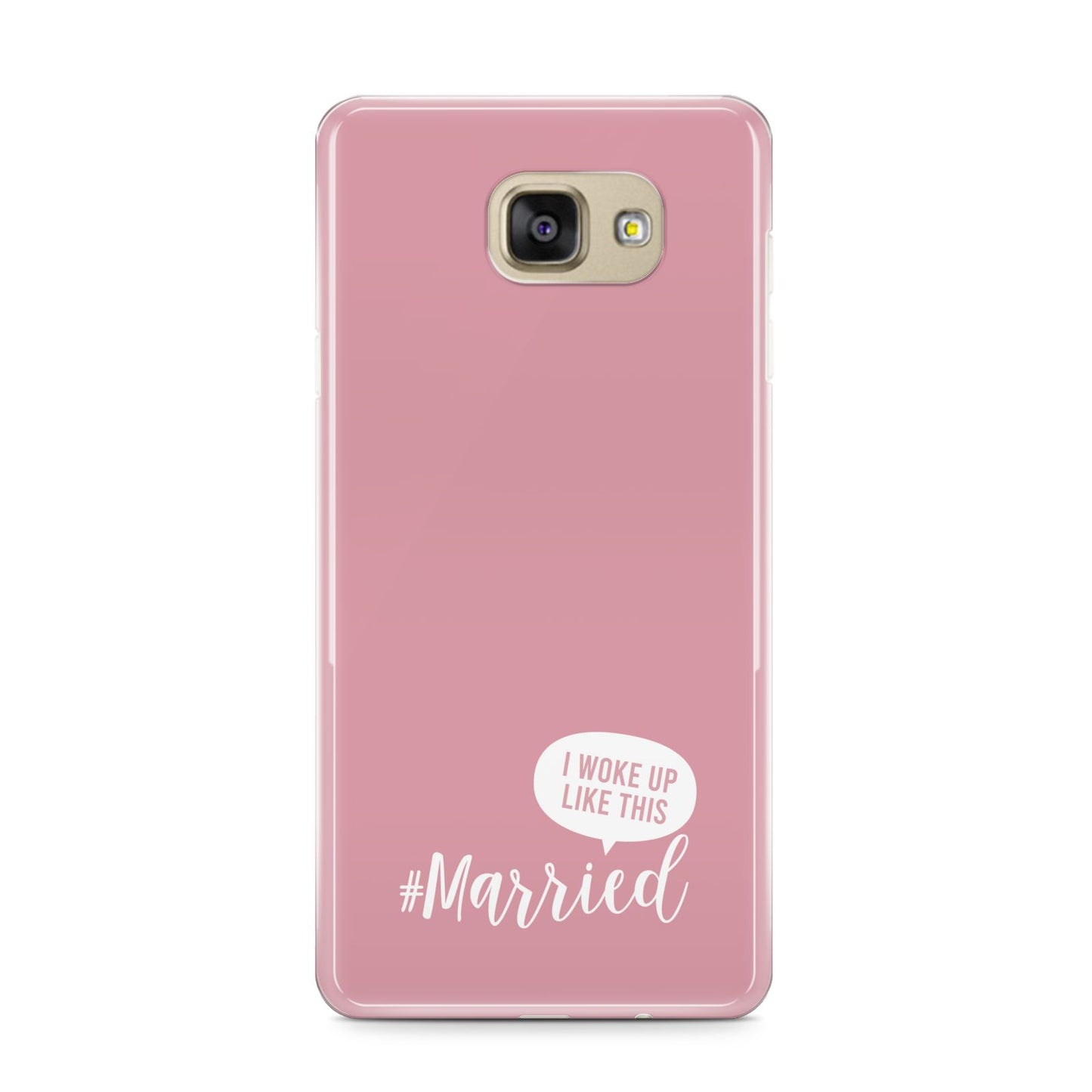 I Woke Up Like This Married Samsung Galaxy A9 2016 Case on gold phone