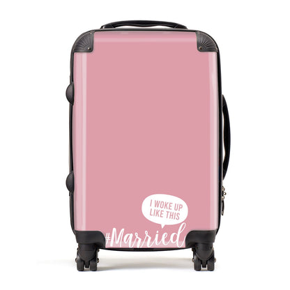 I Woke Up Like This Married Suitcase