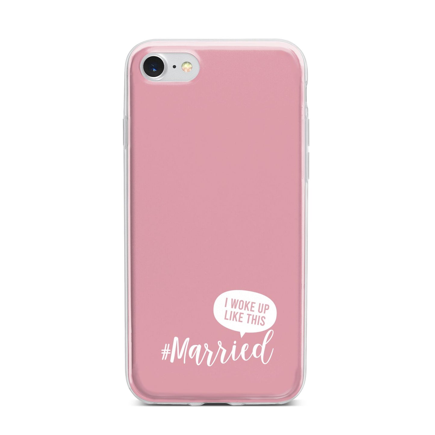 I Woke Up Like This Married iPhone 7 Bumper Case on Silver iPhone
