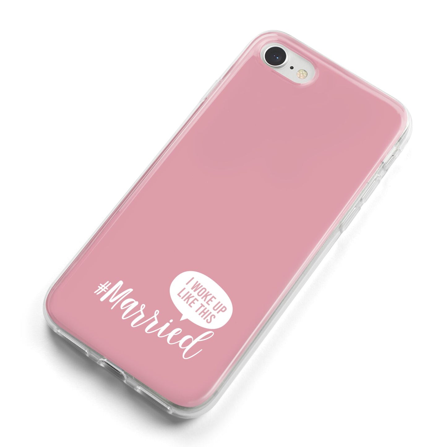 I Woke Up Like This Married iPhone 8 Bumper Case on Silver iPhone Alternative Image