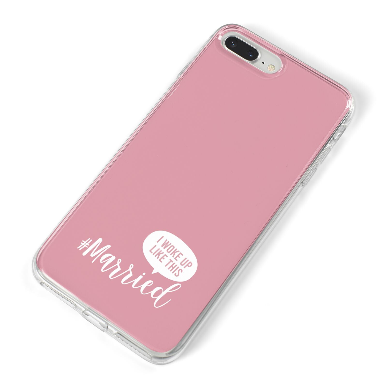 I Woke Up Like This Married iPhone 8 Plus Bumper Case on Silver iPhone Alternative Image
