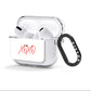 I love you like xo AirPods Clear Case 3rd Gen Side Image
