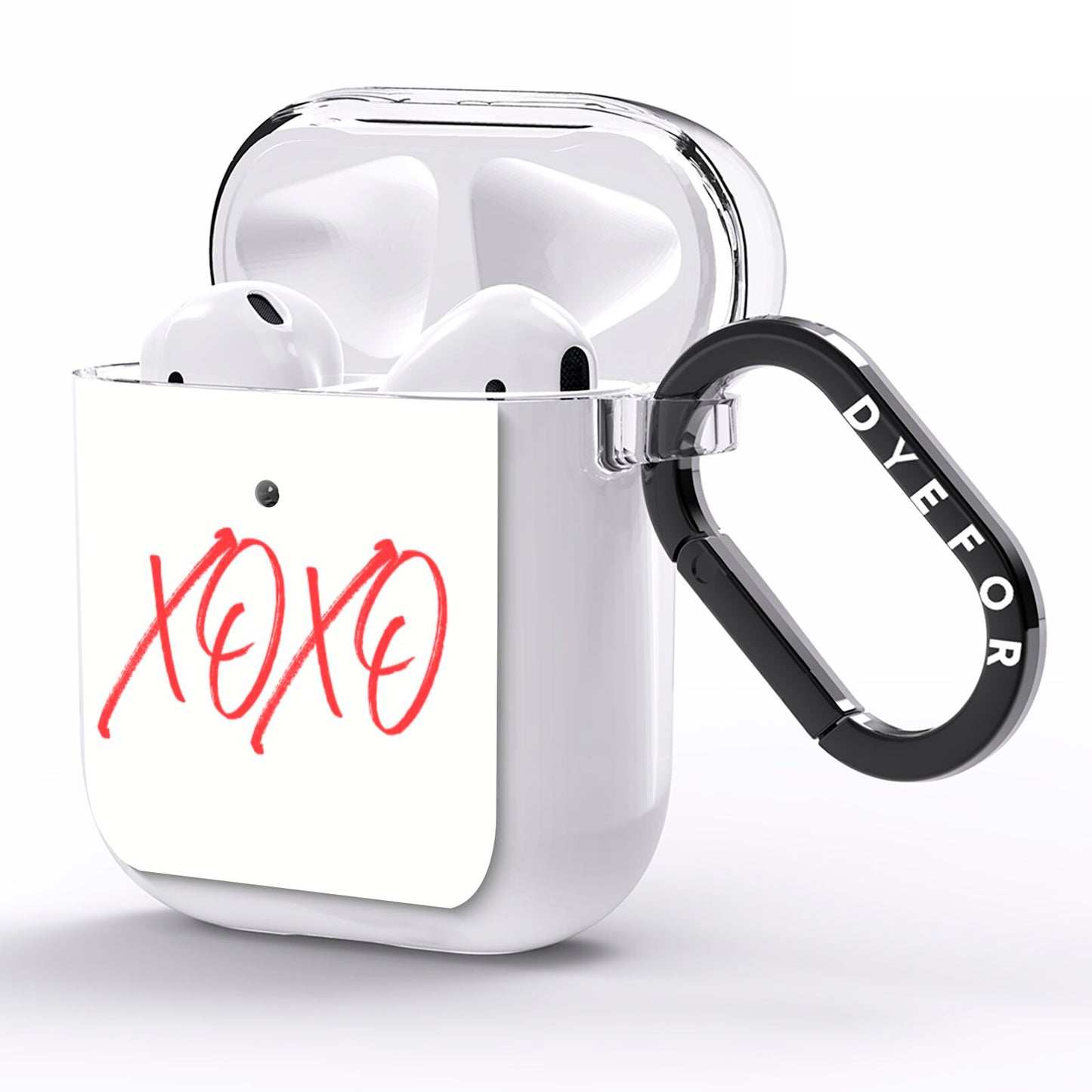 I love you like xo AirPods Clear Case Side Image
