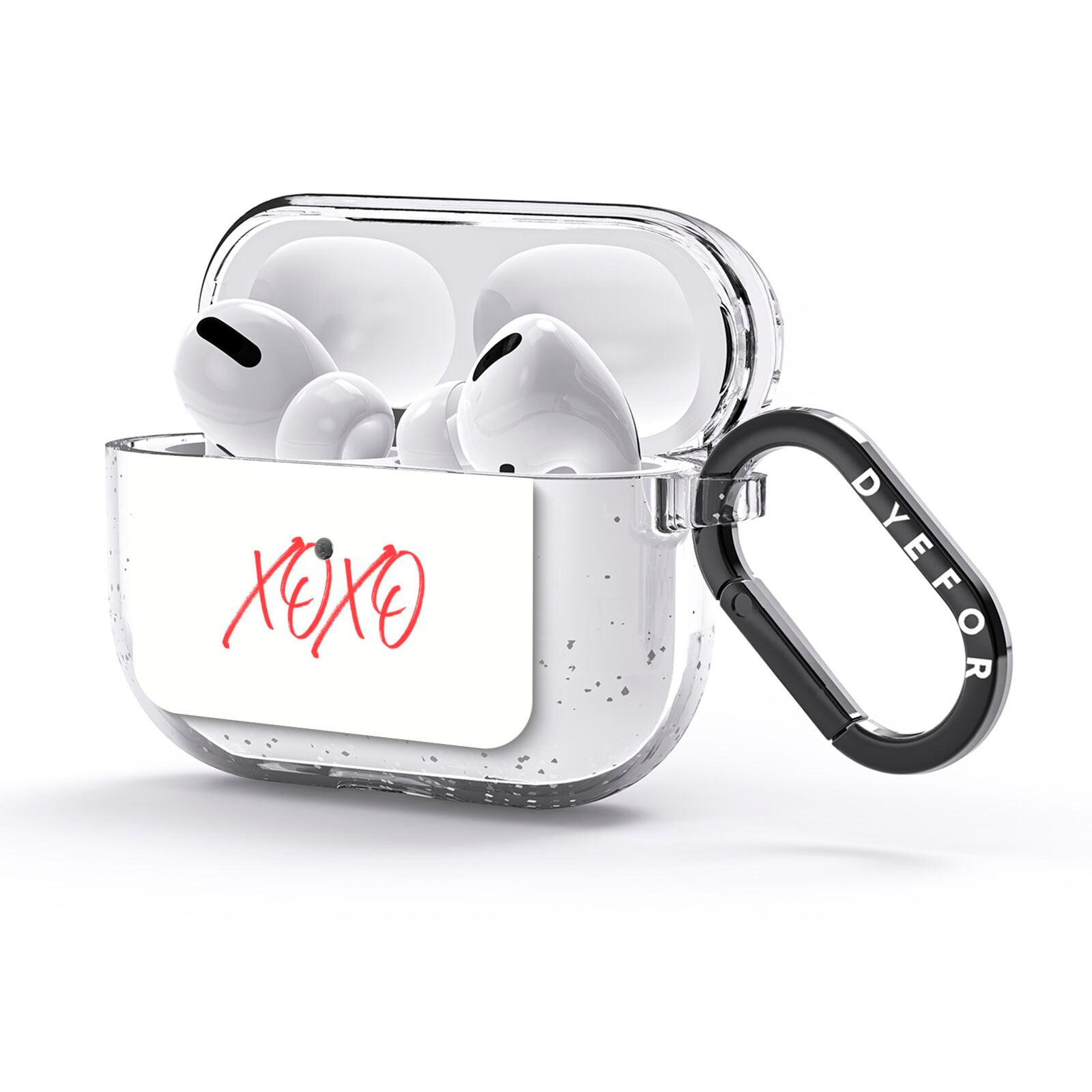 I love you like xo AirPods Glitter Case 3rd Gen Side Image