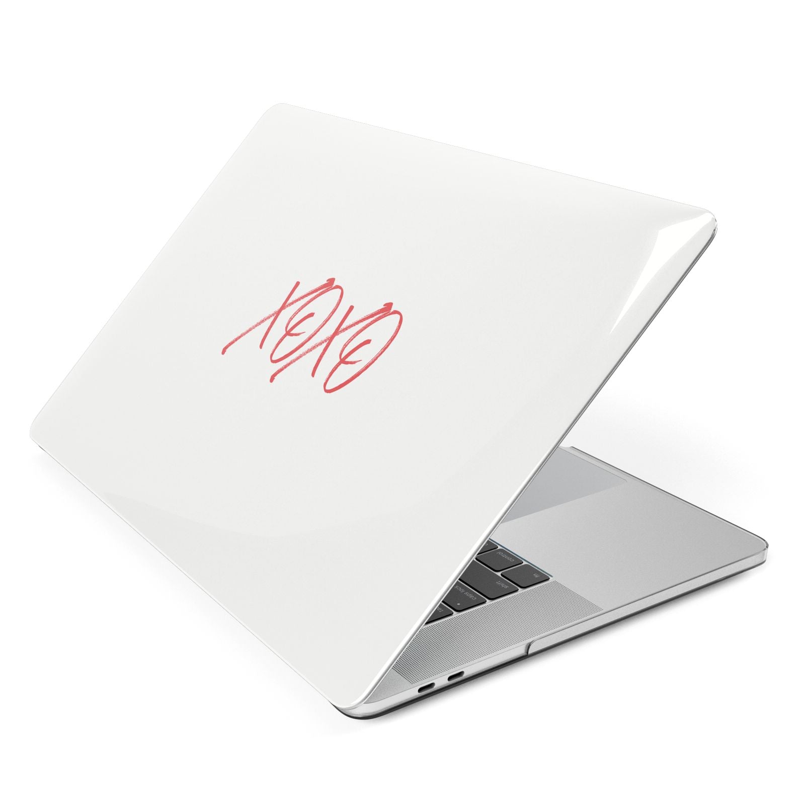 I love you like xo Apple MacBook Case Side View