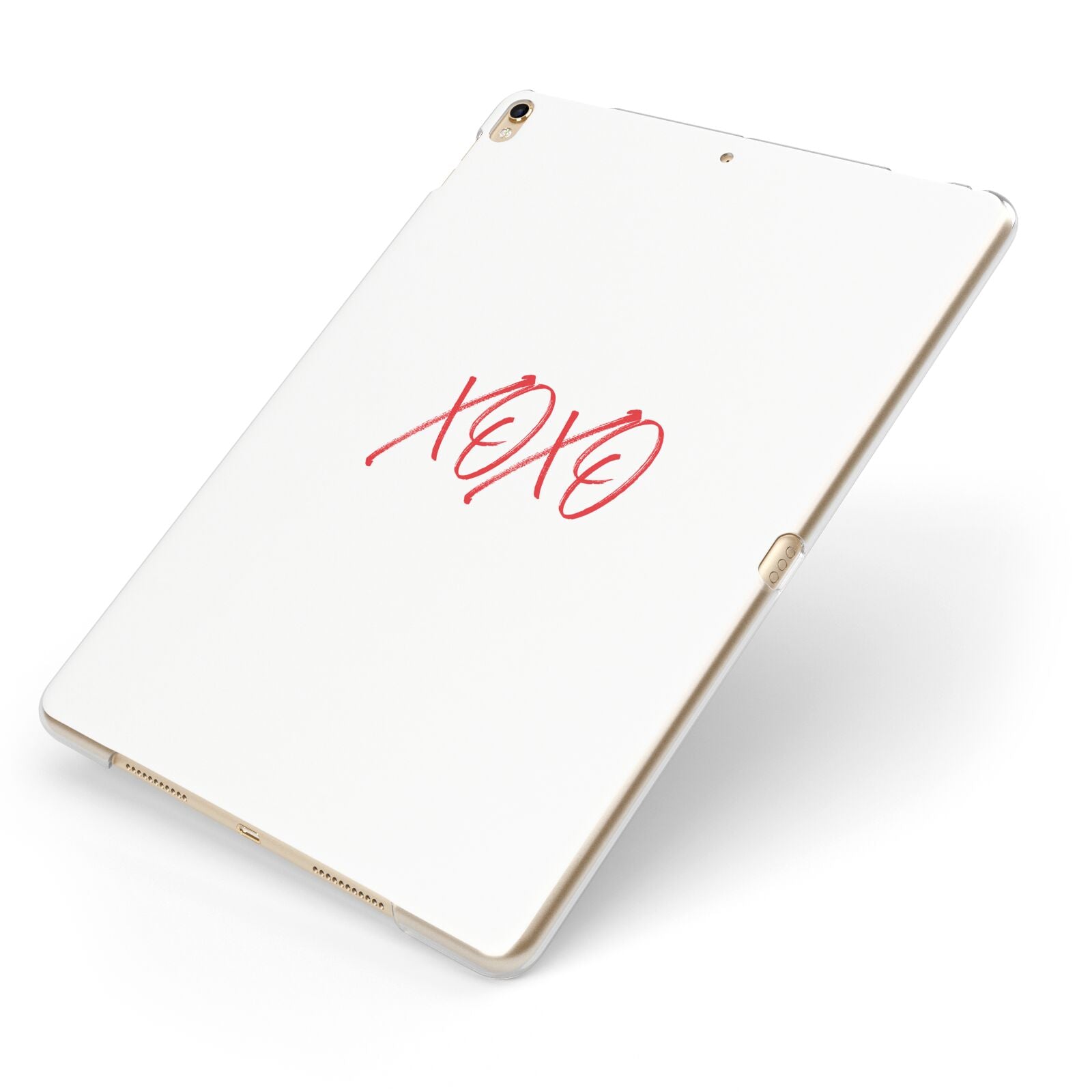 I love you like xo Apple iPad Case on Gold iPad Side View