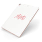 I love you like xo Apple iPad Case on Rose Gold iPad Side View