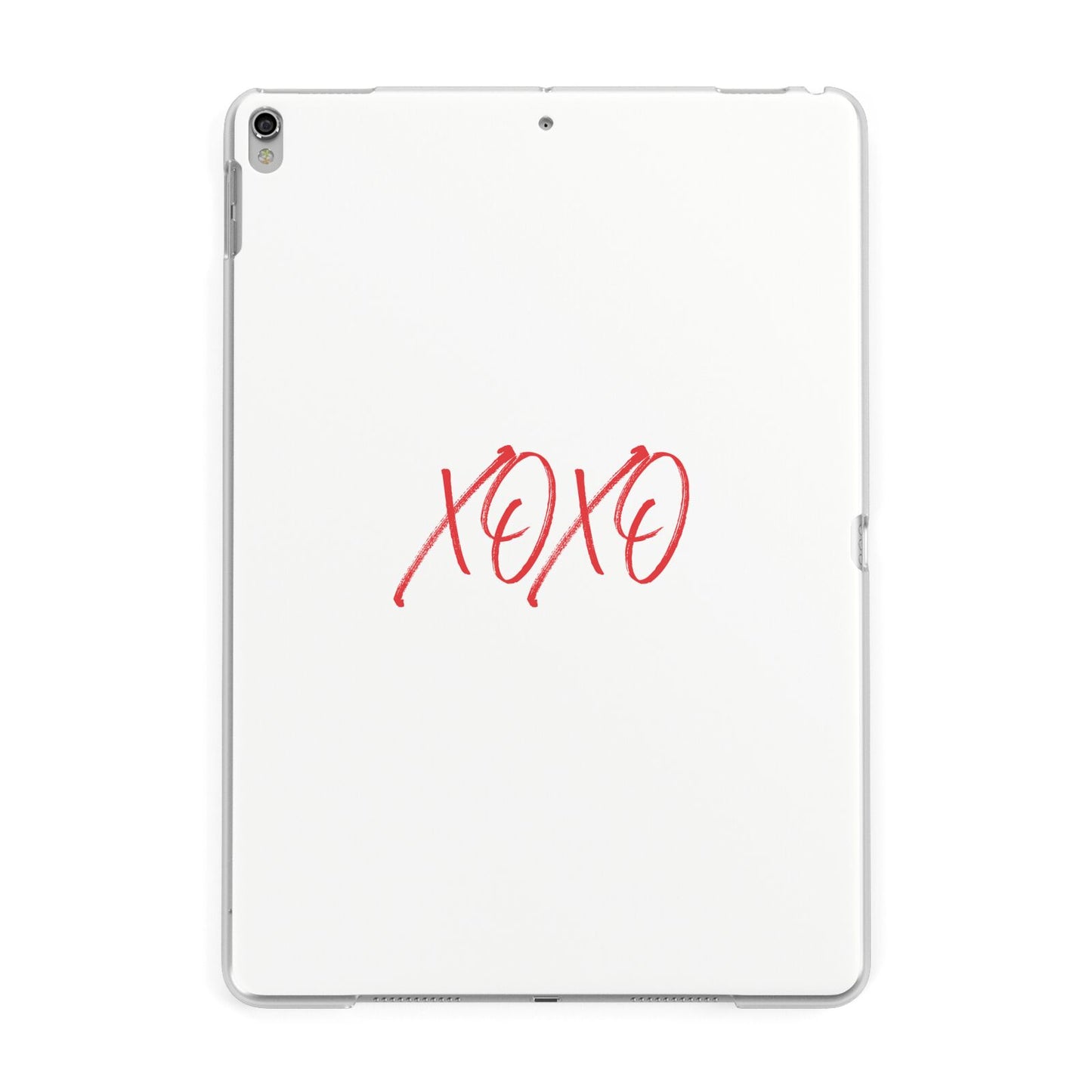 I love you like xo Apple iPad Silver Case