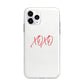 I love you like xo Apple iPhone 11 Pro Max in Silver with Bumper Case