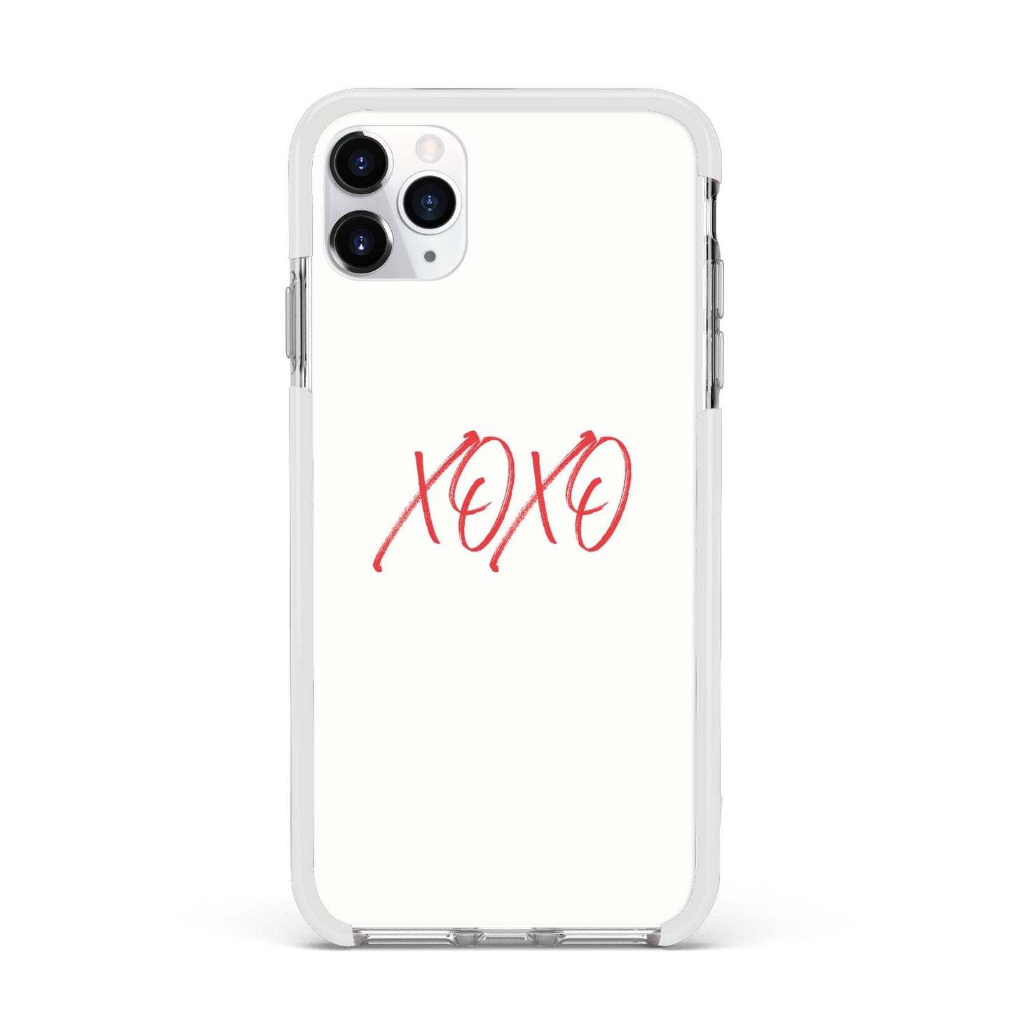 I love you like xo Apple iPhone 11 Pro Max in Silver with White Impact Case