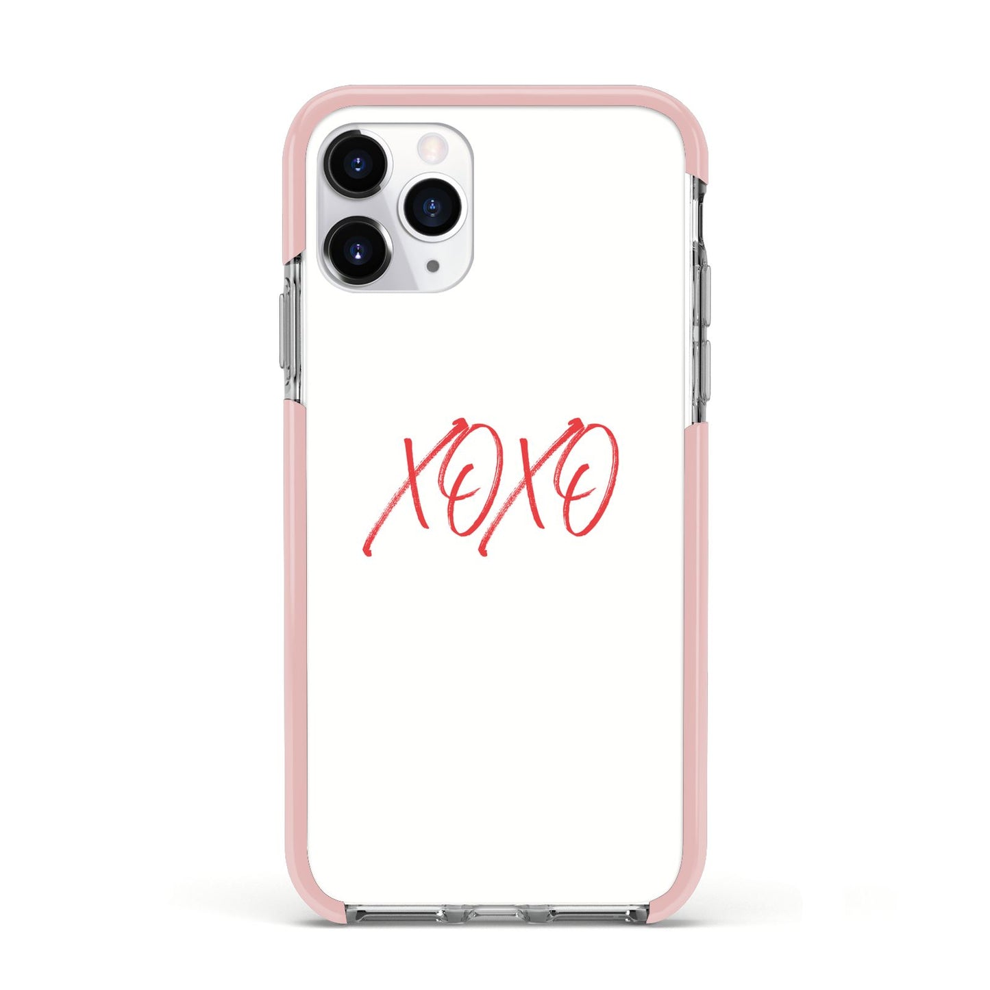 I love you like xo Apple iPhone 11 Pro in Silver with Pink Impact Case