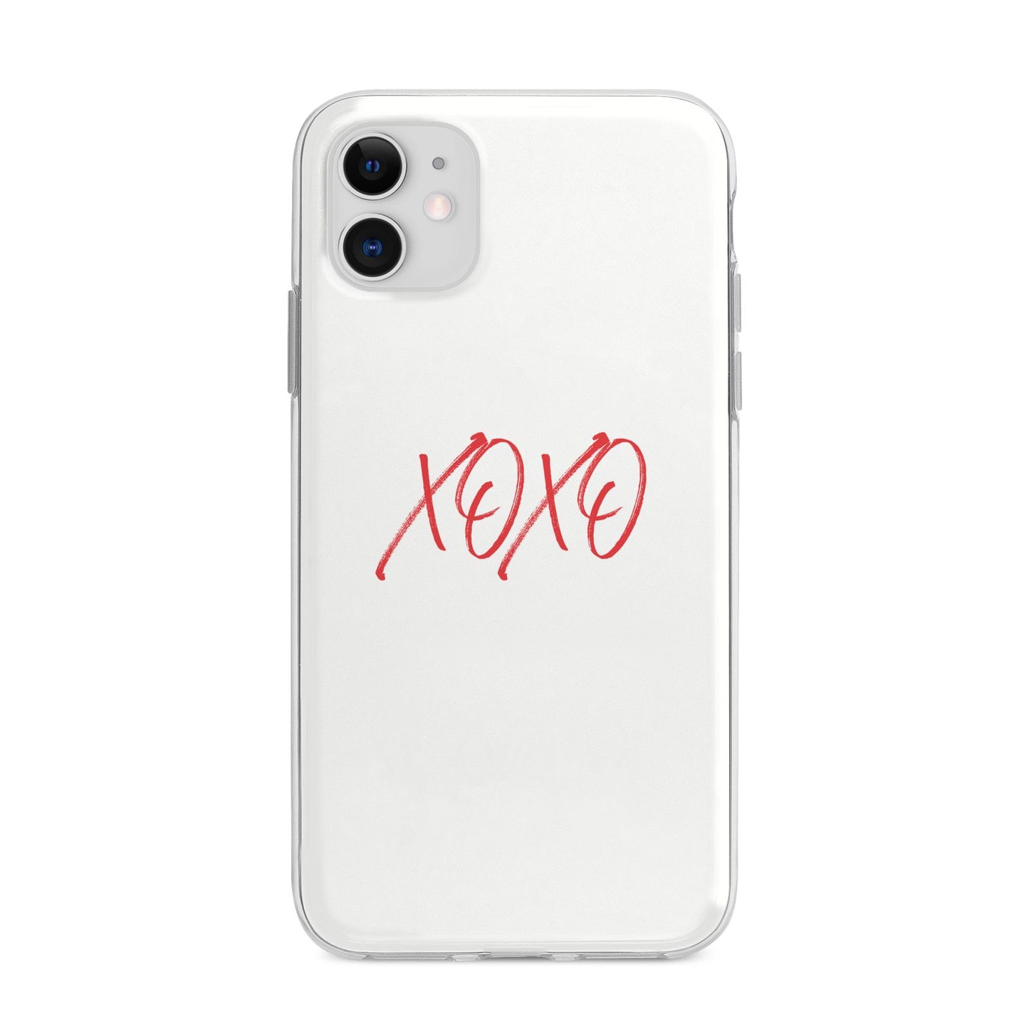 I love you like xo Apple iPhone 11 in White with Bumper Case