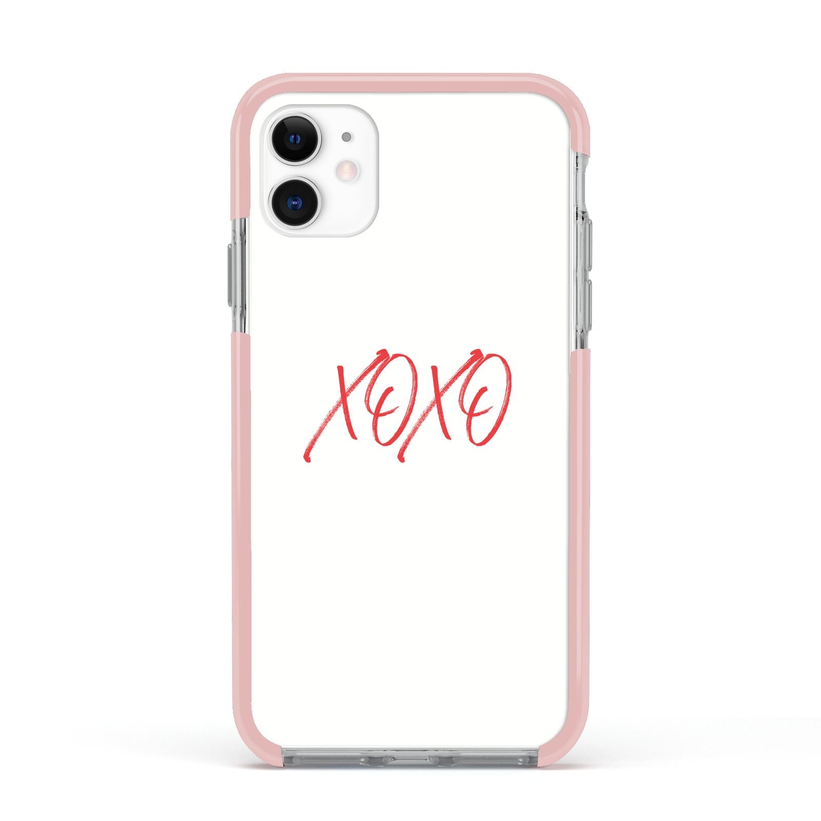 I love you like xo Apple iPhone 11 in White with Pink Impact Case