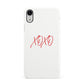 I love you like xo Apple iPhone XR White 3D Snap Case