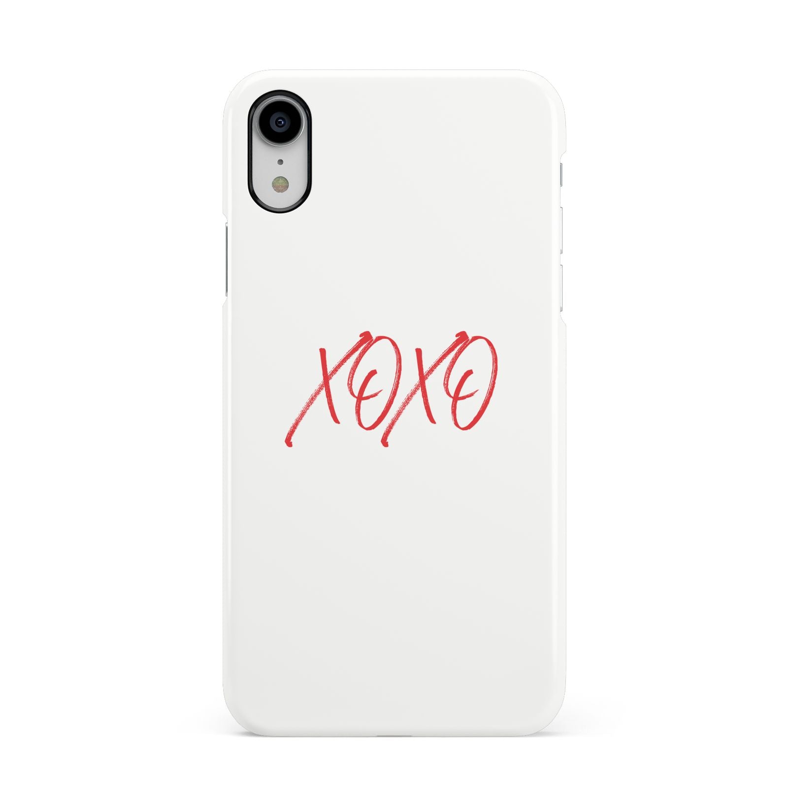 I love you like xo Apple iPhone XR White 3D Snap Case