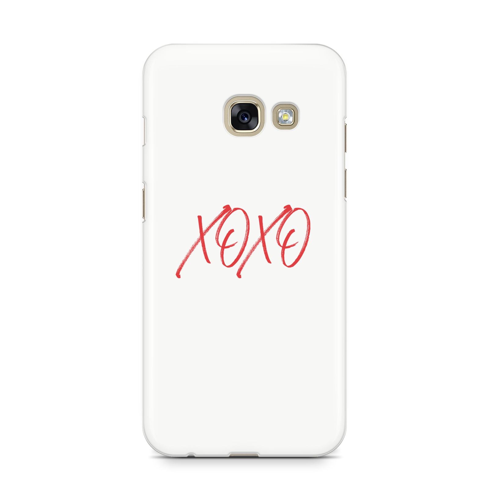I love you like xo Samsung Galaxy A3 2017 Case on gold phone